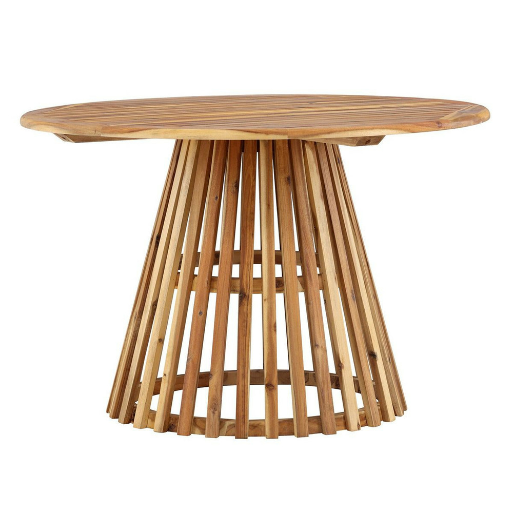 Table de jardin ronde en bois 