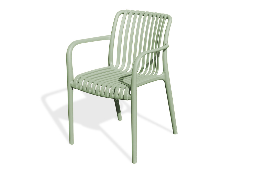 Fauteuil de jardin tiago en polypropylène olive