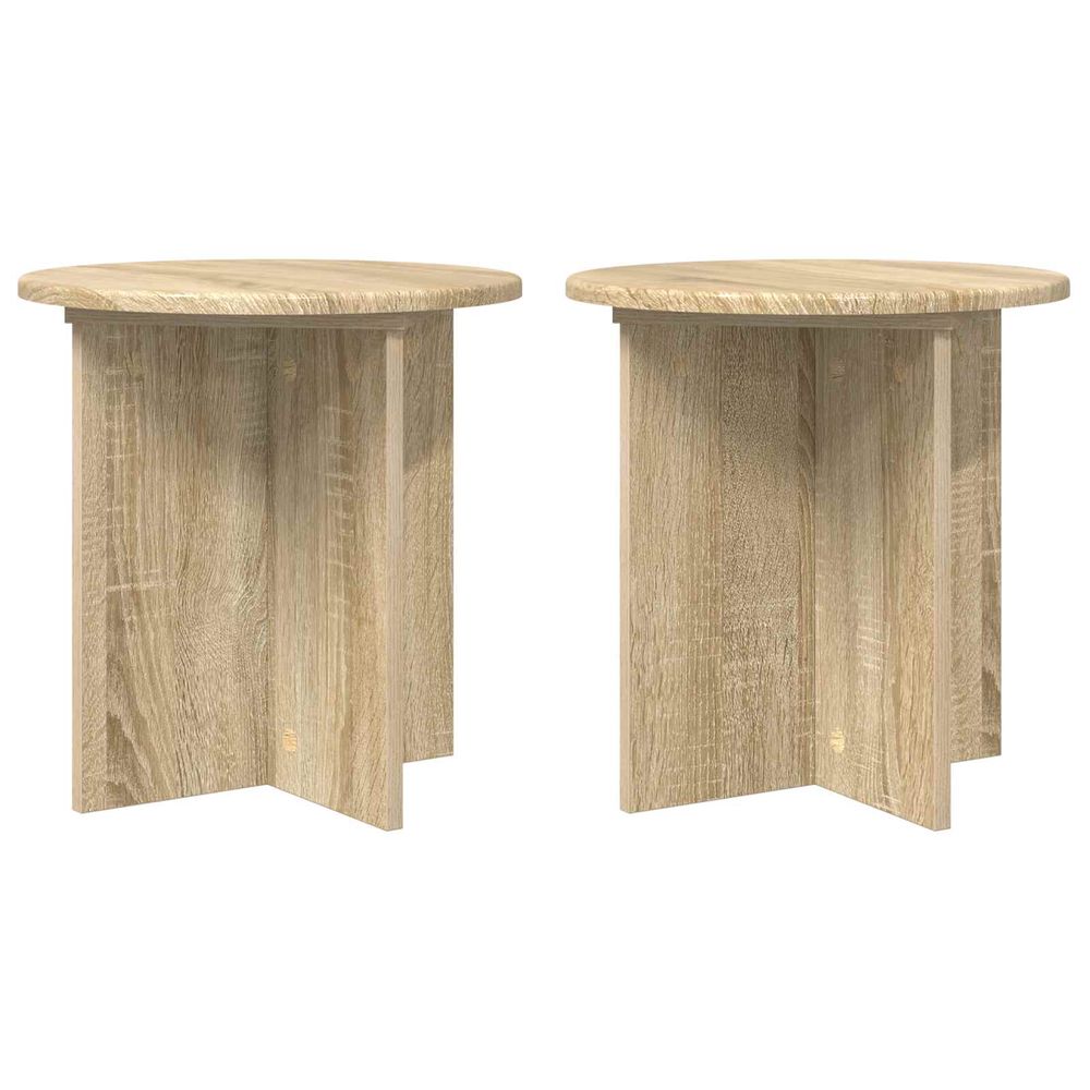 Support de plante 2 pièces chêne sonoma 40 x 40 x 40 cm