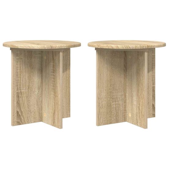 Support de plante 2 pièces chêne sonoma 40 x 40 x 40 cm