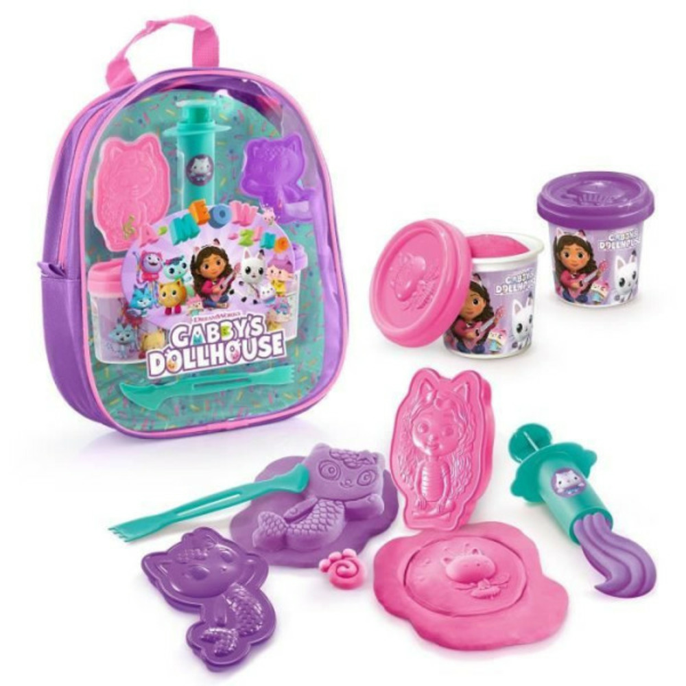 - gabby et la maison magique - sac a dos de pâte a modeler - gab 002