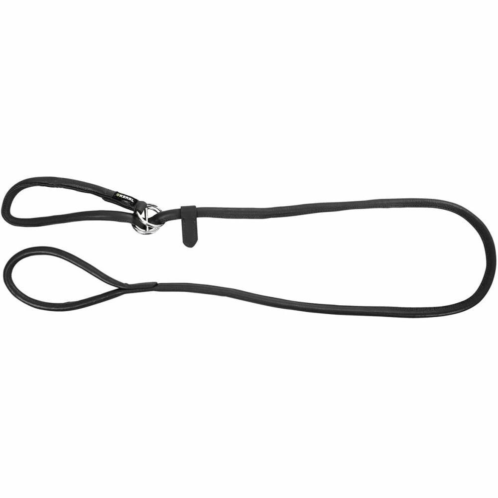 Laisse pour chiens coulissante roma 1,7 m cuir noir 81099