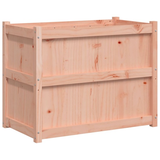 Jardinière bac lit surélevé plantes fleurs terrasse jardin 90 x 50 x 70 cm bois massif douglas marron