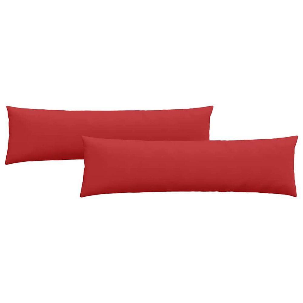 Coussins de canapé 2 pc tissu rouge 145 x 40 cm