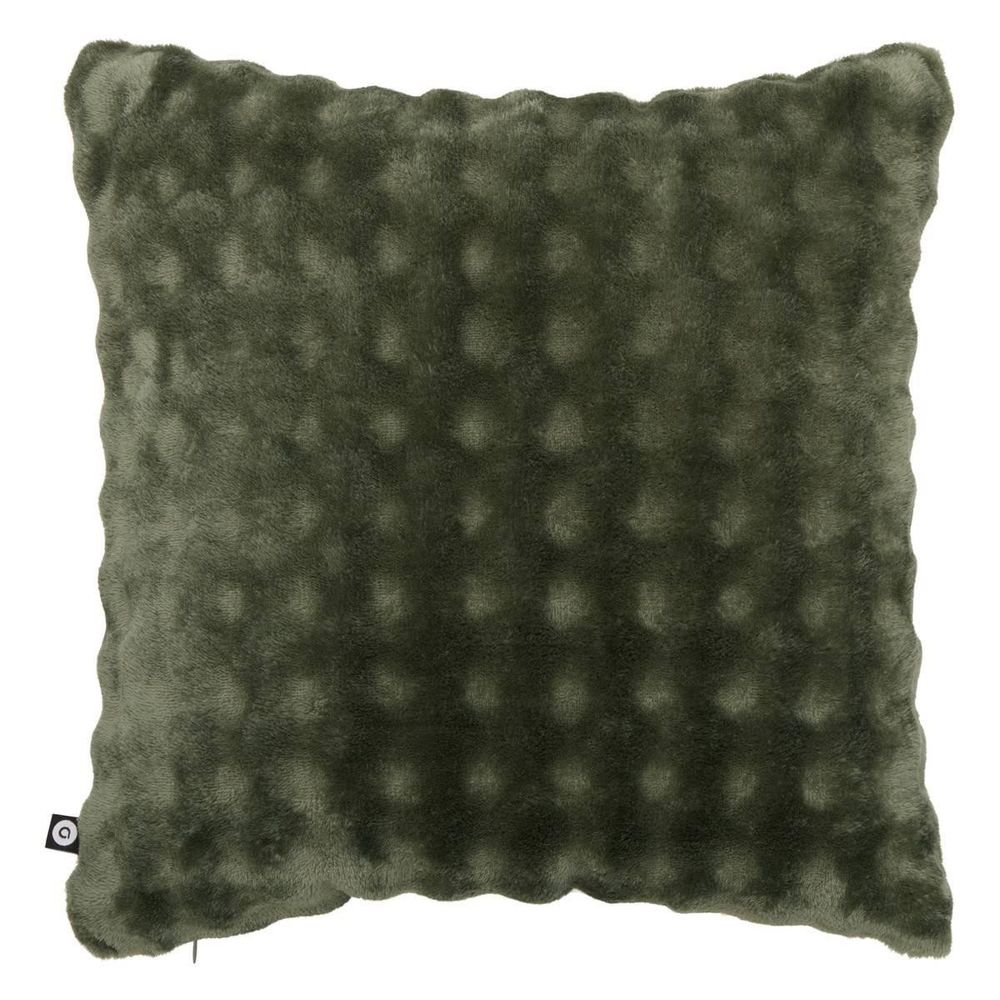 Coussin déco imitation fourrure 