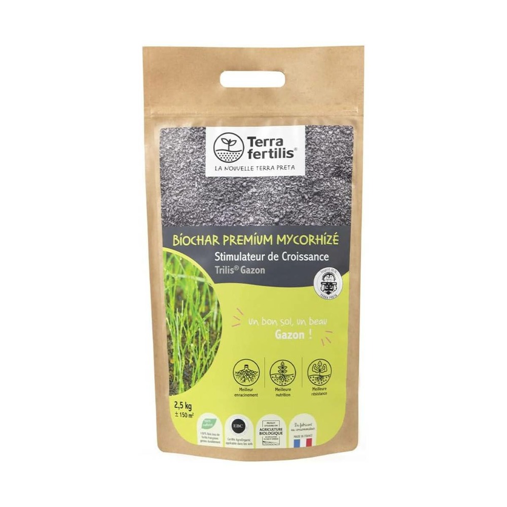 Fertilisant gazon mycorhizes & biochar - 1 kg et 2,5 kg - 2.5 kg
