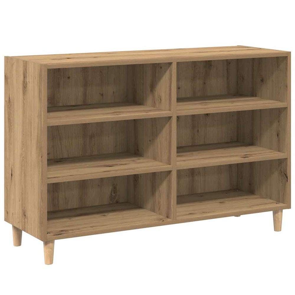 Buffet chêne artisanal 103,5x35x70 cm bois d'ingénierie
