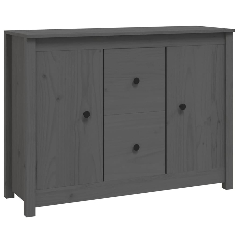 Buffet bahut commode armoire meuble de rangement organisateur cuisine salle de séjour salon 100 x 35 x 74 cm bois massif de p