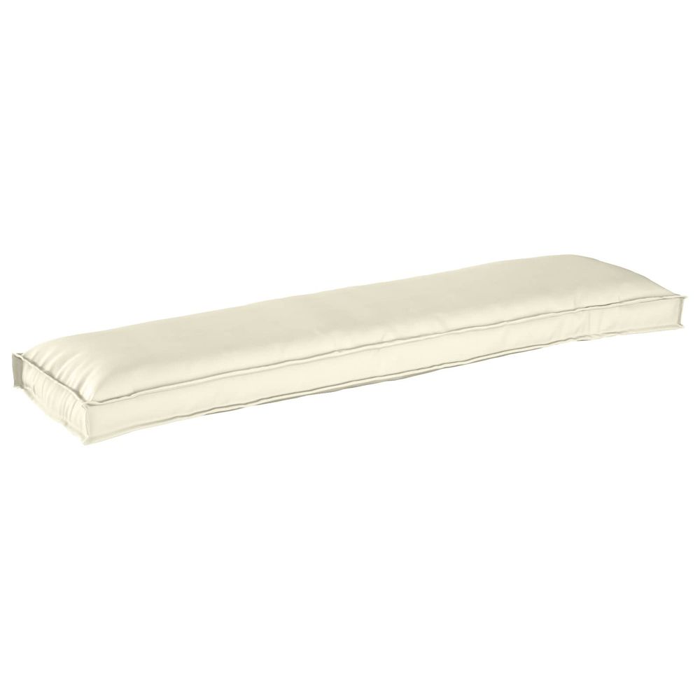 Set de coussins de palette 2 pc tissu oxford crème