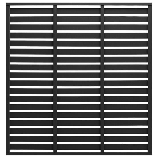 Panneau de clôture wpc 180x180 cm noir