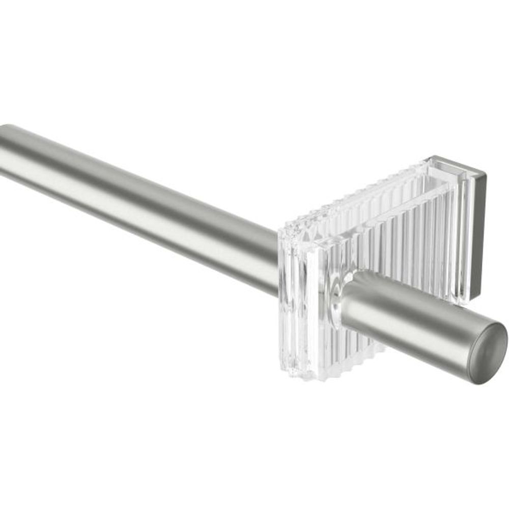 Tringle à rideaux extensible en acier flute