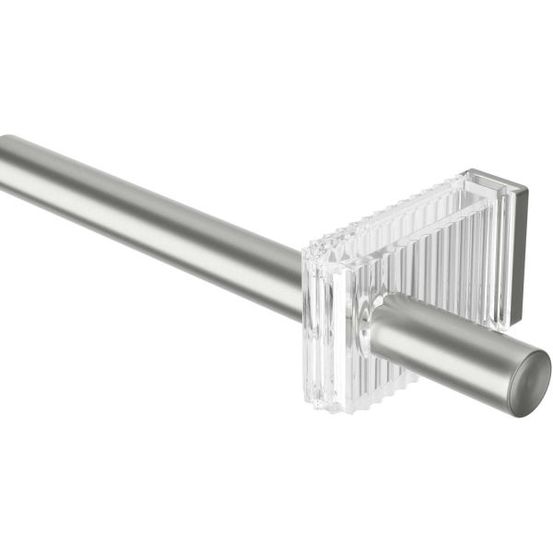 Tringle à rideaux extensible en acier flute