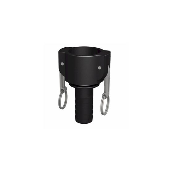 Raccord camlock femelle - male cannelé droit en polypropylène - ø a: 1''1/2 | ø