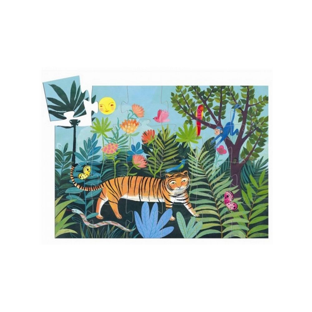 Puzzle silhouette 24p la balade du tigre