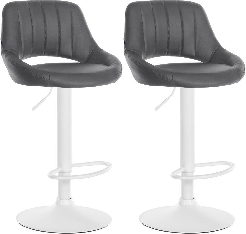 Lot de 2 tabourets de bar milet simili cuir w