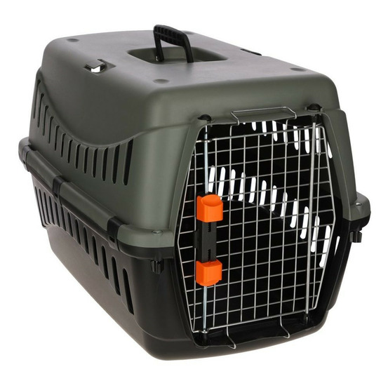 Box de transport - kerbl - eco - gris/vert - 58 × 38 × 38 cm