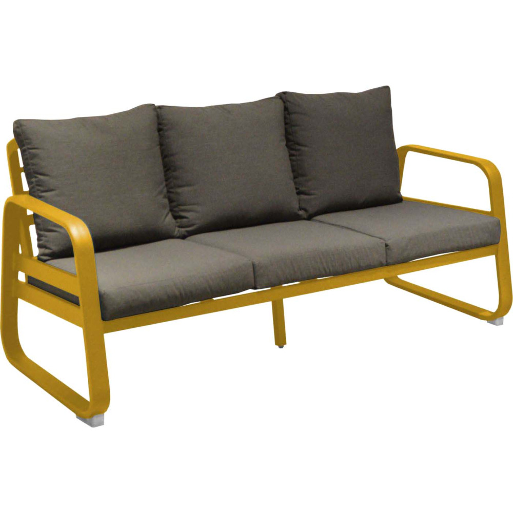 Canapé extérieur 3 places en aluminium tonio