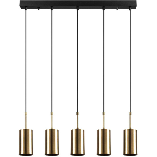 Suspension en métal 5 abat-jour kem