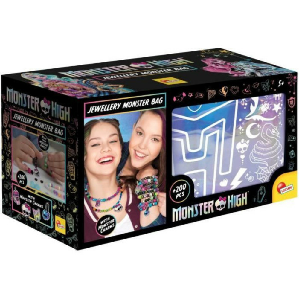 Kit bijoux - lisciani - monster high - scary jewels display - perles et breloques - créations portables