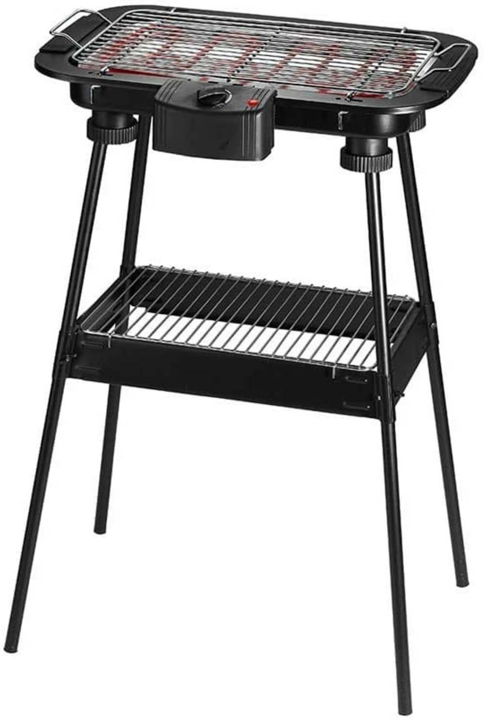 Edp 07643 barbecue électrique sur pied 2000 w, noir