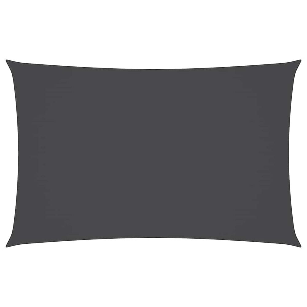 Voile de parasol tissu oxford rectangulaire 4x7 m anthracite