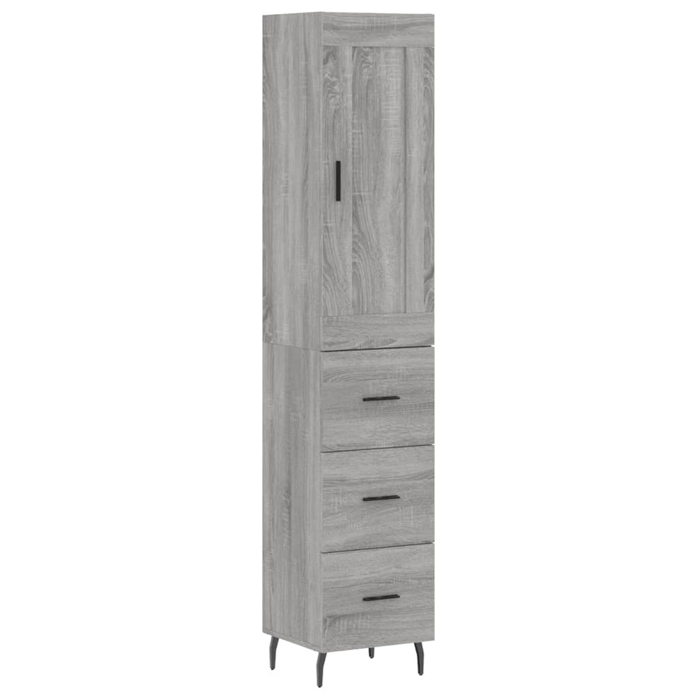 Buffet bahut commode armoire meuble de rangement organisateur cuisine salle de séjour salon haut sonoma 34,5 x 34 x 180 cm bo