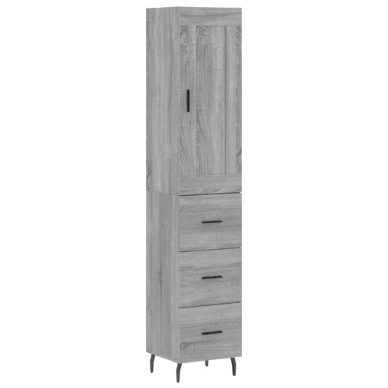 Buffet bahut commode armoire meuble de rangement organisateur cuisine salle de séjour salon haut sonoma 34,5 x 34 x 180 cm bo