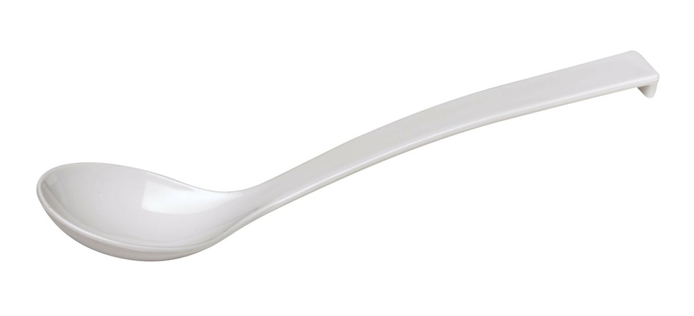Cuillère à salade blanche 335 mm - l2g