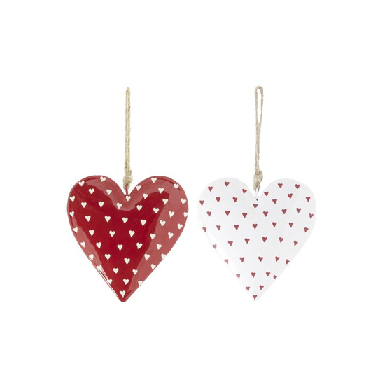 Coeurs en métal modèles assortis lot de 2