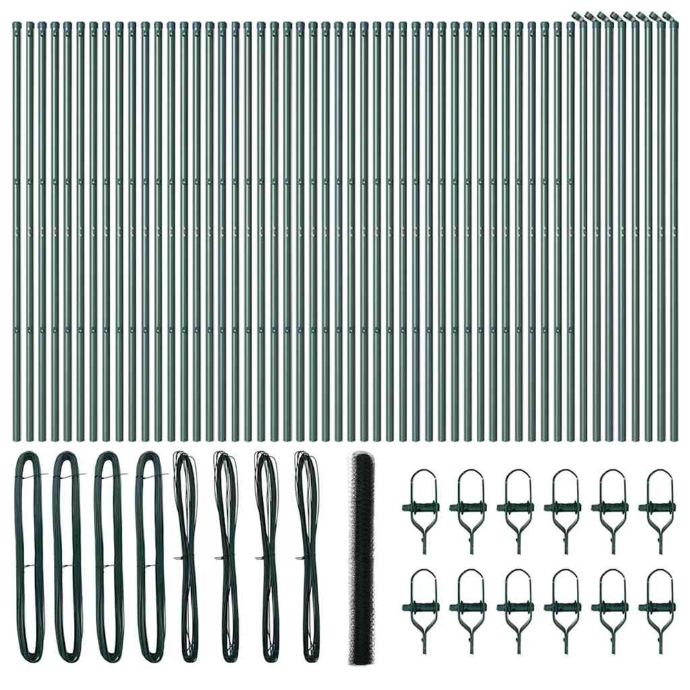 Poteau de clôture. Vert 100 x 1,6 m (maille de 36 mm)