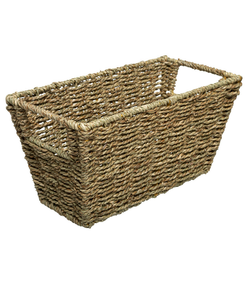 Panier de rangement en seagrass 15 x 31 x 15 cm