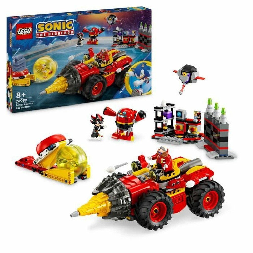 Lego sonic the hedgehog super sonic contre egg drillster, avec shadow et dr. Eggman
