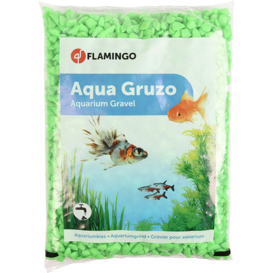 Gravier néon vert 1 kg pour aquarium
