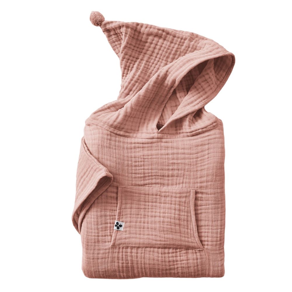 Petit poncho enfant mixte en gaze de coton gaia