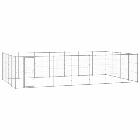 Chenil extérieur acier galvanisé 33,88 m²