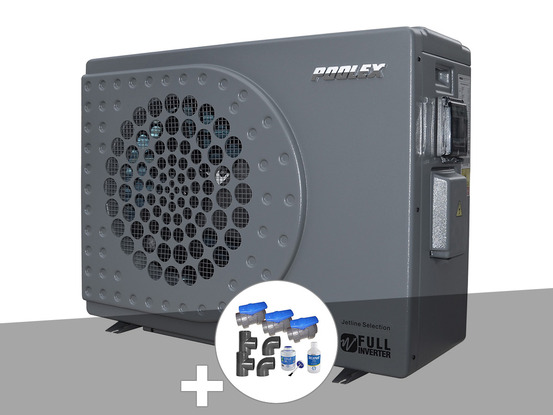 Pompe à chaleur 7,10 kw jetline selection fi 75 + kit by-pass ø 50 mm