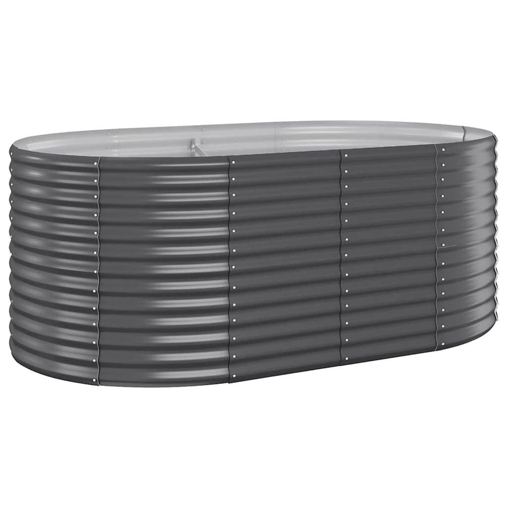 Lit surélevé de jardin acier galvanisé anthracite