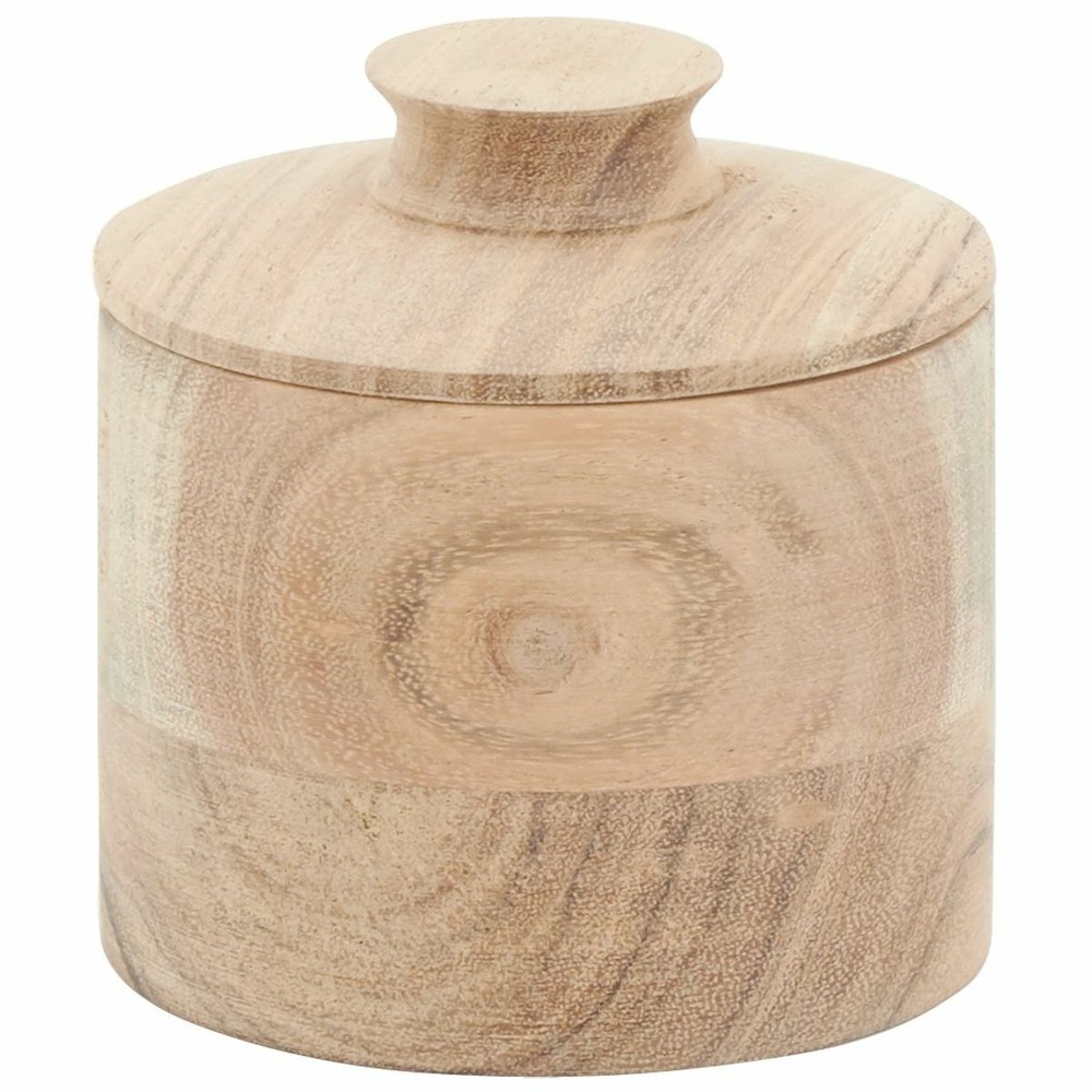 Boite ronde en bois d'acacia