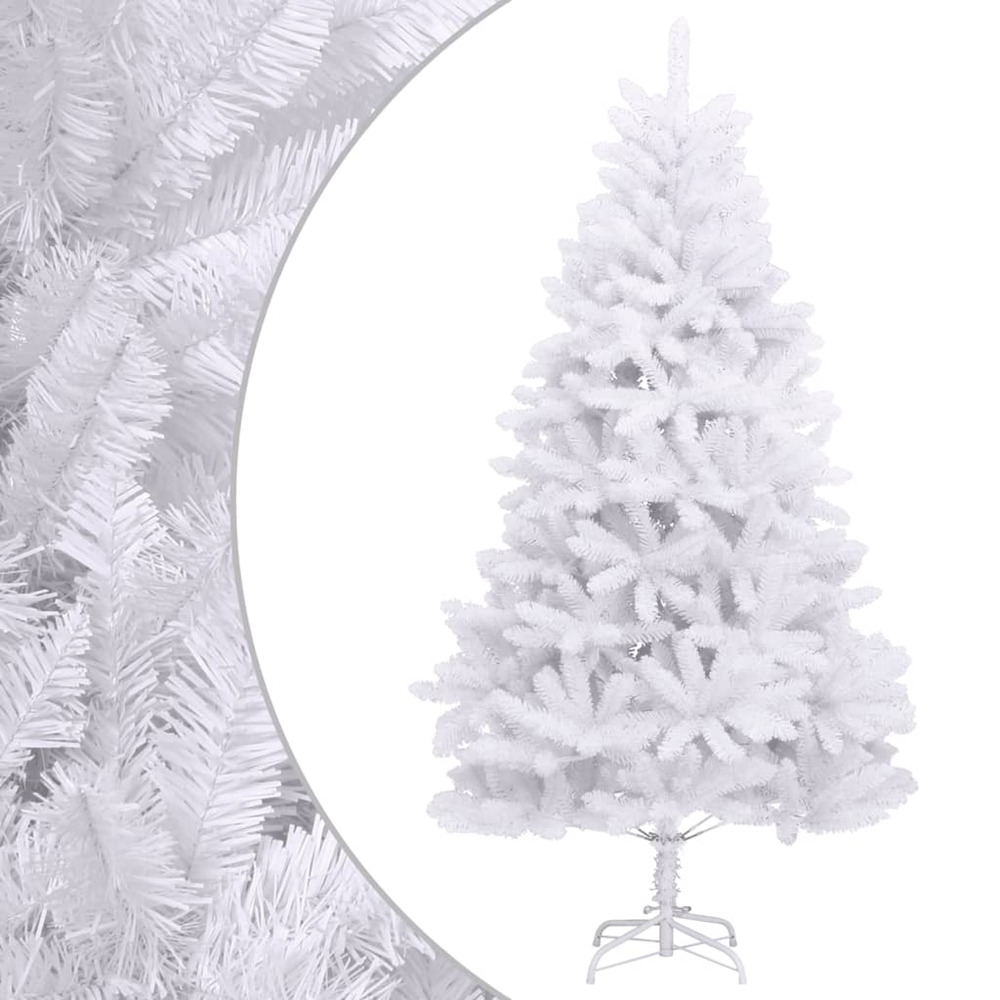 Sapin de noël artificiel à charnières avec support blanc 300 cm