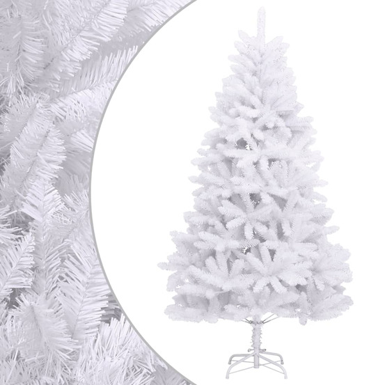 Sapin de noël artificiel à charnières avec support blanc 300 cm