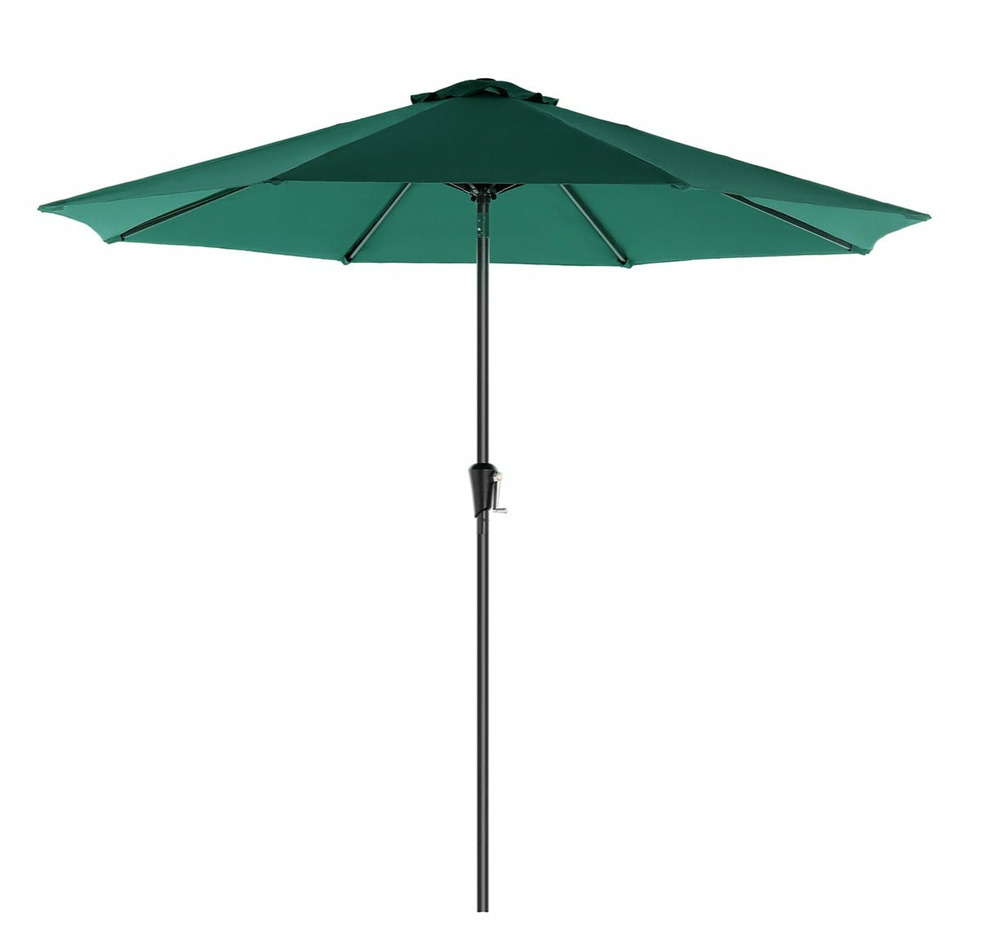 Parasol de jardin ø3 m ombrelle protection upf 50+ toile polyester octogonale inclinable manivelle balcon terrasse piscine pl