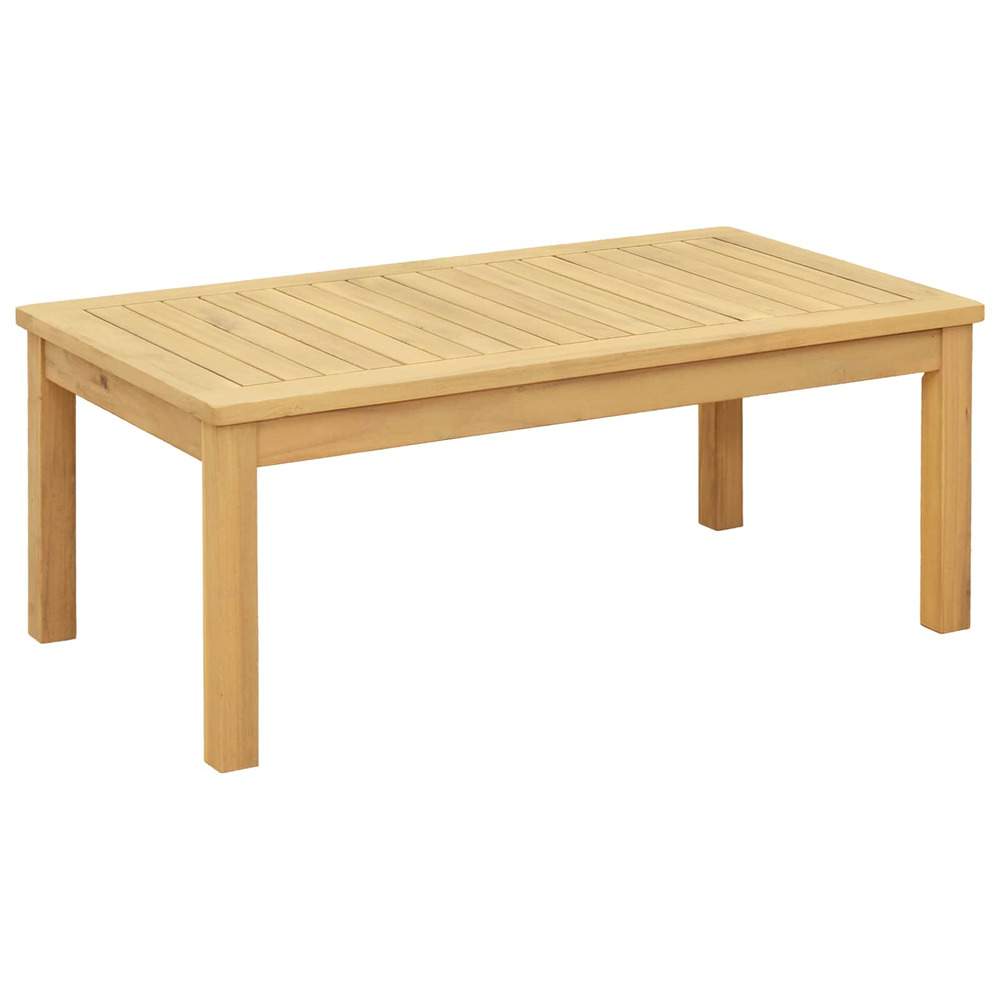 Table basse acacia clair 90 x 50 x 36 cm bois d'acacia massif