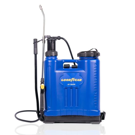 Goodyear - pulvérisateur manuel knapsack 16 litres. Pression du pulvérisateur maintenue 1,4 bar pression ouverte 2 bar pression ferm