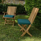 Coussin vert pour chaises et fauteuils pliants