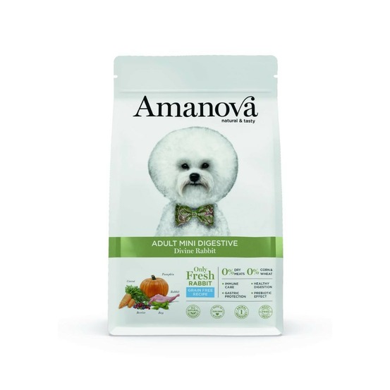 Croquettes petit chien sans céréales lapin digestion sensible 7 kg