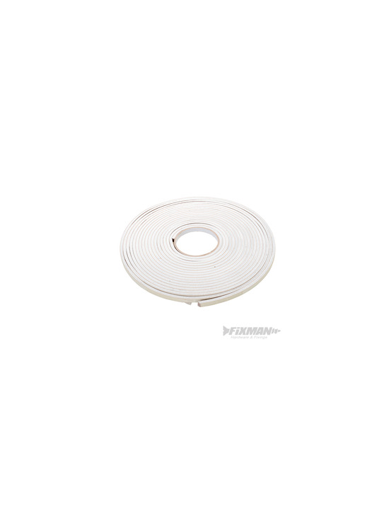 Fixman - bande isolante autocollante en mousse eva - 3-8 mm / 10,5 m - blanc