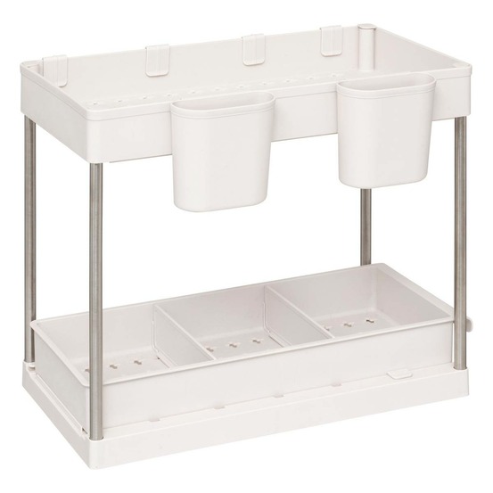 5five - organiseur stora 2 niveaux l40,7cm beige