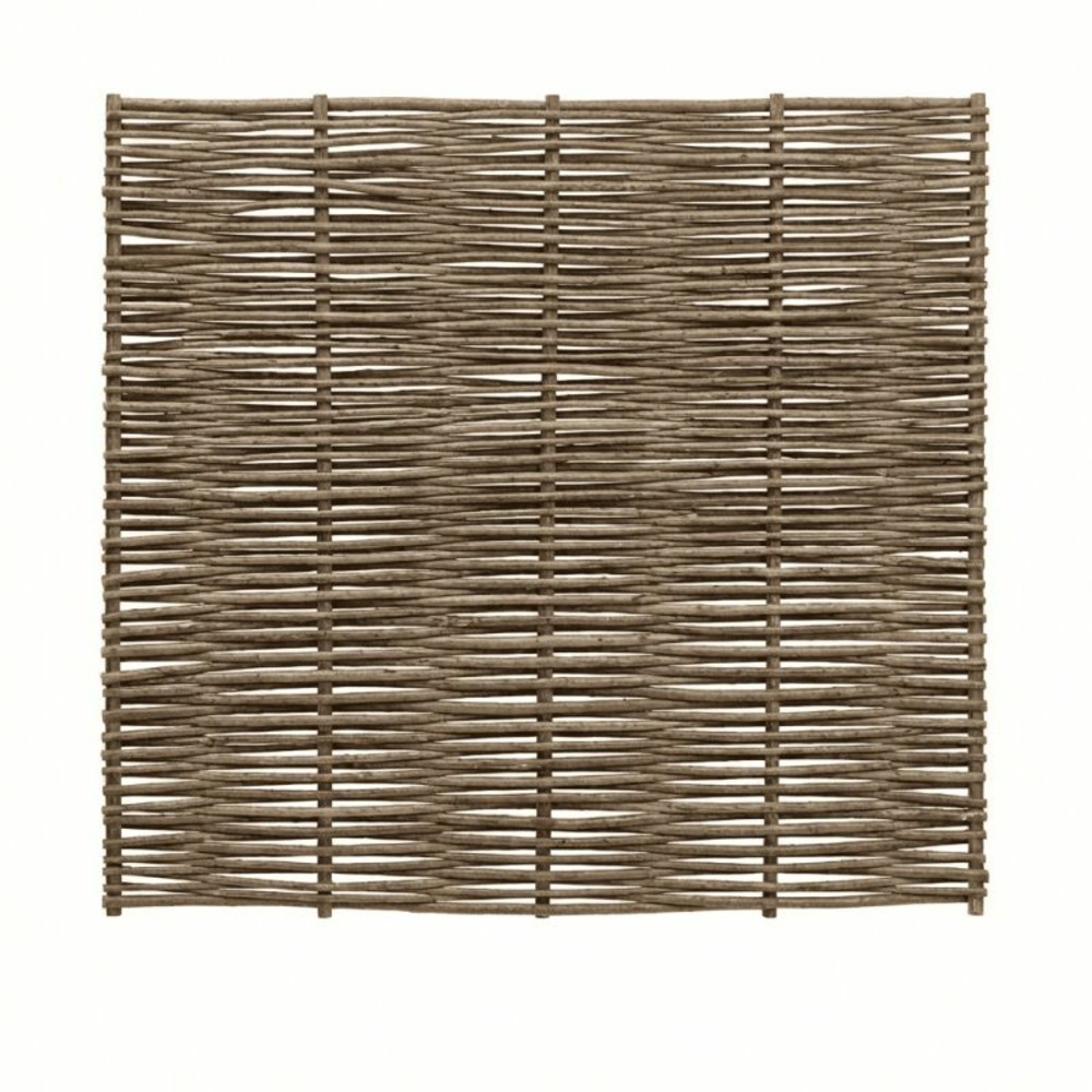 Clôture bois en noisetier tressé - 100% naturel - poteaux non inclus - hauteur 150 x largeur 150 cm