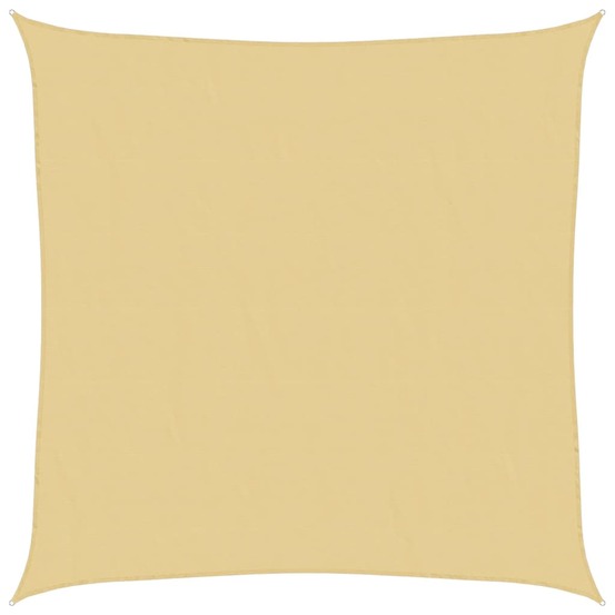 Voile d'ombrage sable 3x3 m 100 % polyester oxford