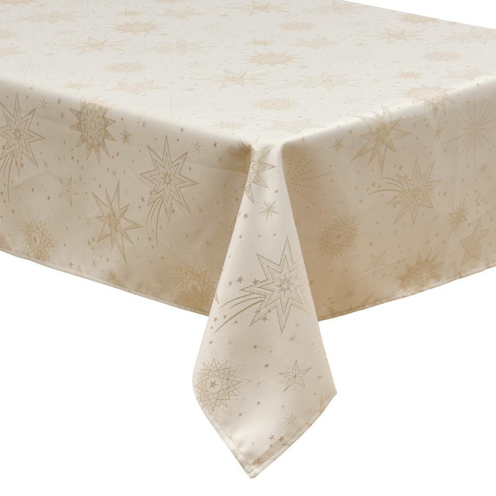 Nappe jacquard étoiles 140x360cm